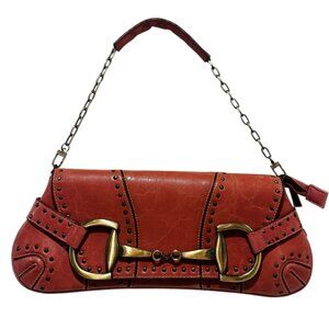 Vintage Rina Rich Horsebit Saddle Shoulder Bag